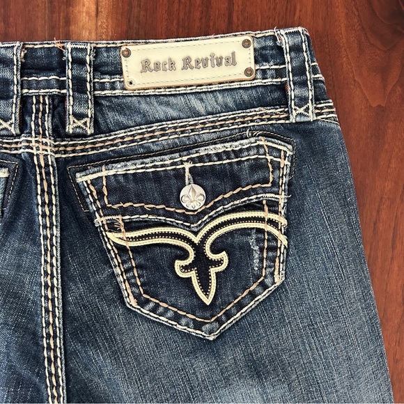 Rock Revival Jamila Boot Jeans Size 30 - Picture 10 of 13